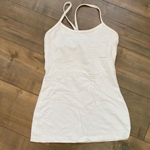 Lululemon Power Y Tank in White